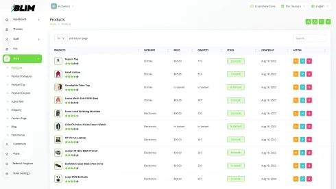 features screenshots